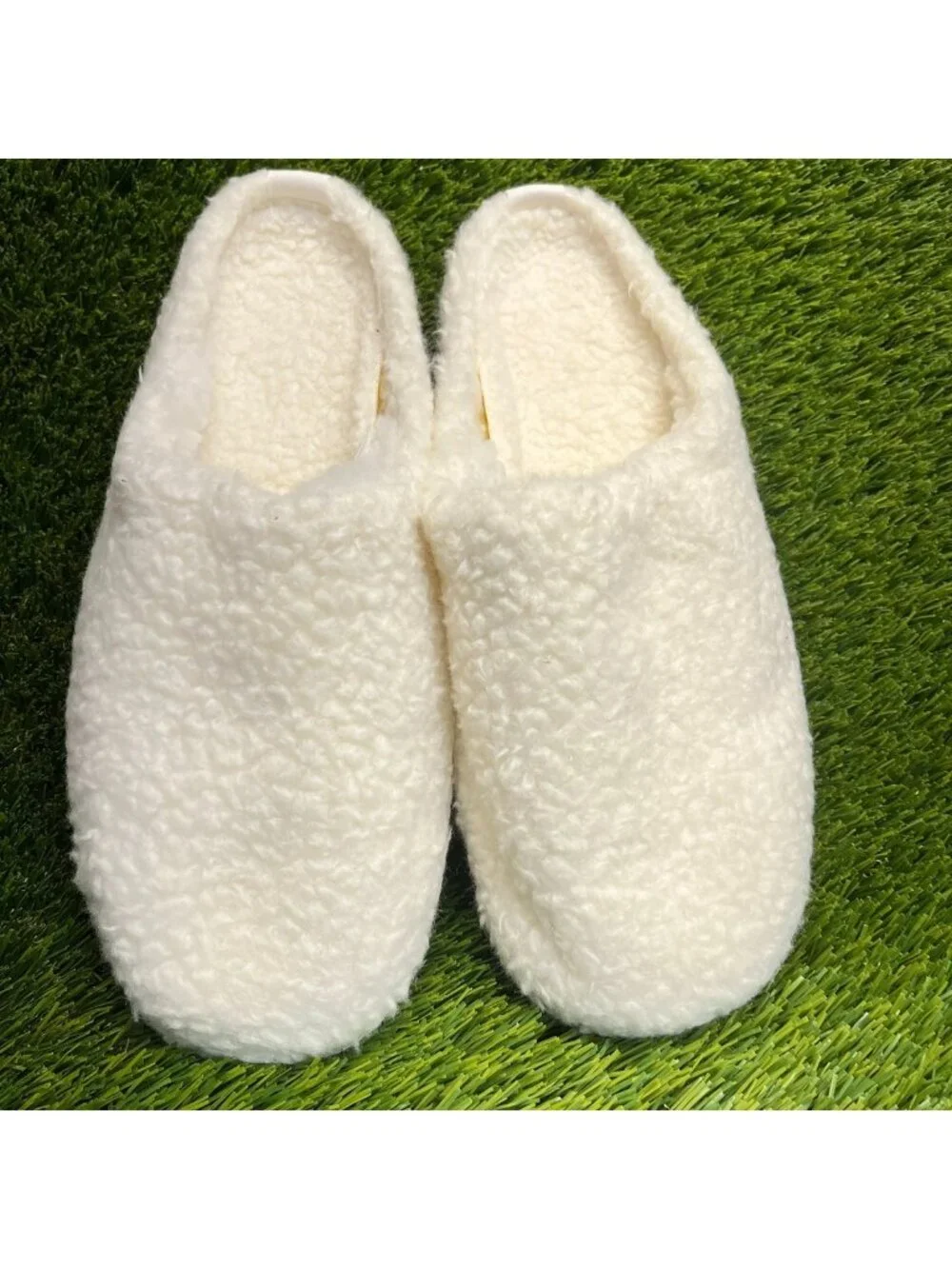 Allbirds Wool Slipper Fluff Mens Size 10 Cream Casual Comfort Slip On Shoes